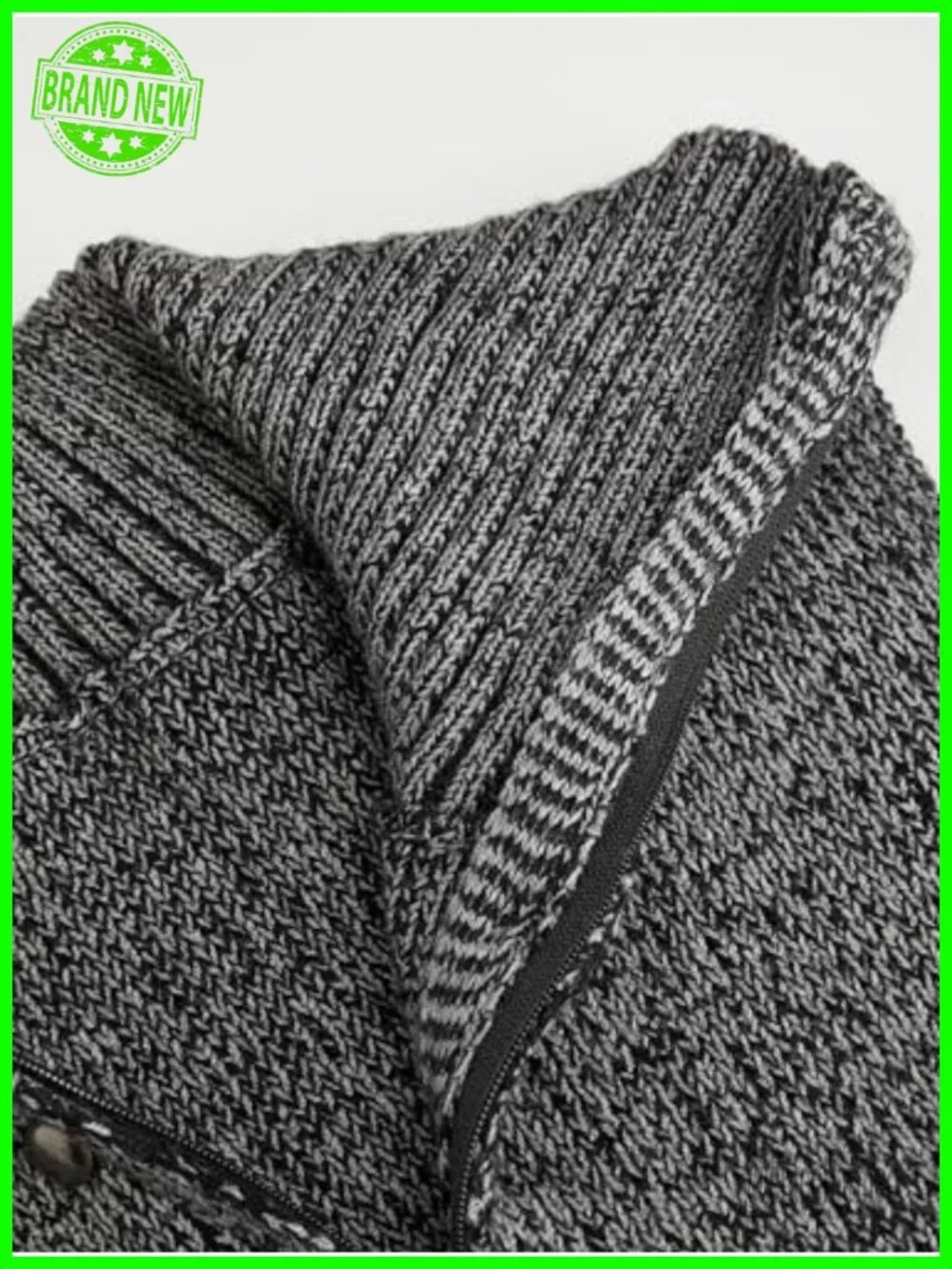 Women's Cropped Sweater Vest Rivet Sleeveless Turtleneck Zip Up Cardigan